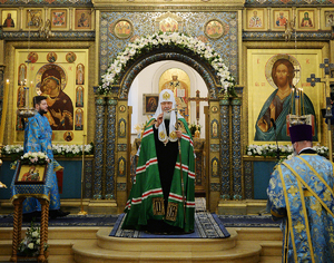Патриархальная служба в Зачатьевском монастыре
