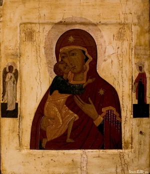Старинная икона Феодоровской Божьей Матери