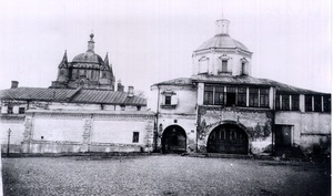  старинное фото Зачатьевского монастыря в Москве